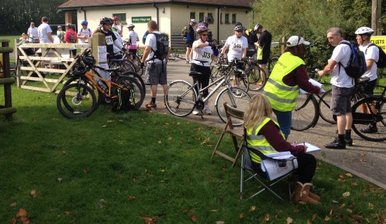 Farleigh Hospital 20km cycle ride checkpoint