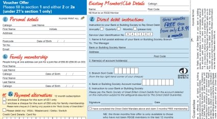 Sample of the RSGB Sign Up A Friend form