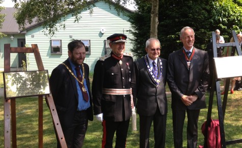 Dignitaries at the RSGB Centenary Day (Photo by Trevor M5AKA)