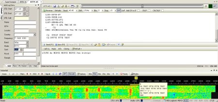 A RTTY QSO on Ham Radio DeluxeA RTTY QSO on Ham Radio Deluxe