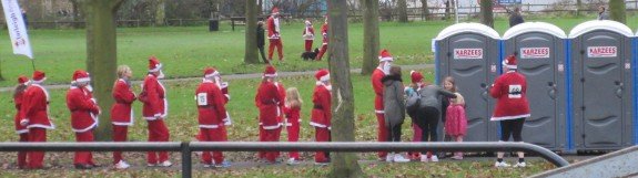 The Sunday Santa Loo Queue