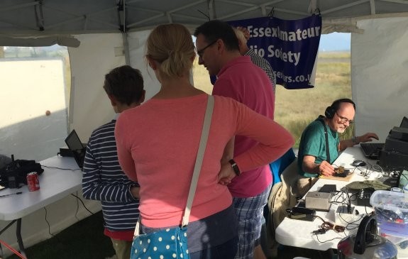 Demonstrating the hobby at the Canvey Island Yacht Club