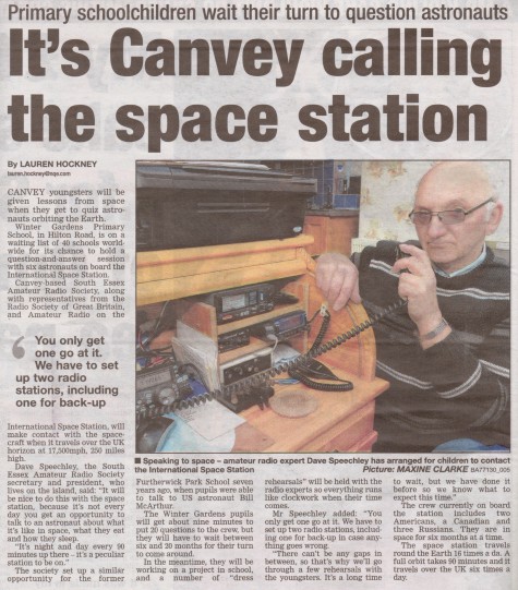 Cutting from Evening Echo March 2013