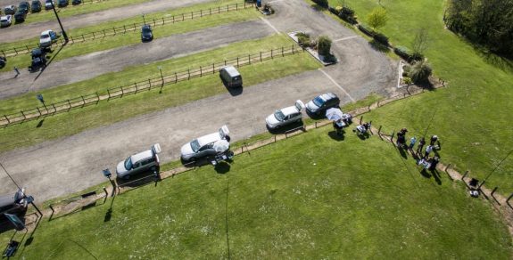 Aerial shot of the stations, courtesy of Dave M0TAZ