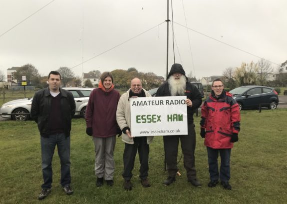 A damp, but happy, bunch of Essex Hams in Shoebury