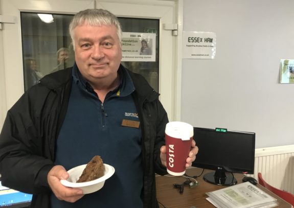 Thanks to Terry M6IPK for the tray of bread pudding!