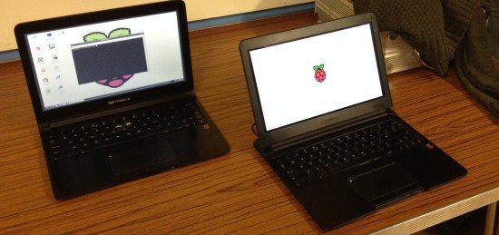 Two Raspberry Pi Notebooks (Pic courtesy of Trevor M5AKA)