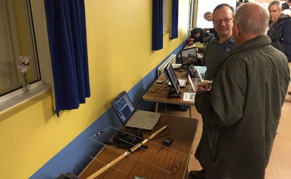 Steve M0SHQ, helping with amateur satellite advice