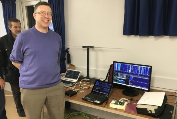 Murray G6JYB with an impressive SDR demo