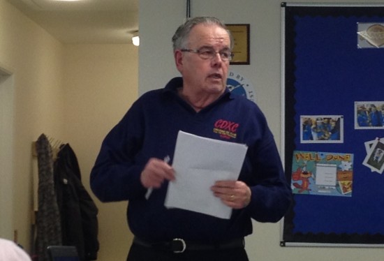 Carl Thomson G3PEM, talking about Marine Radio in April 2014