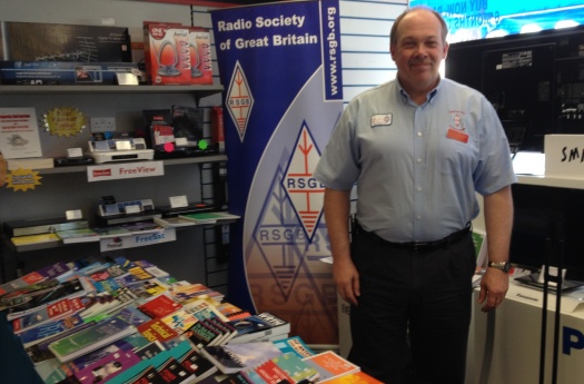 RSGB Regional Manager Steve M1ACB manning the bookstall