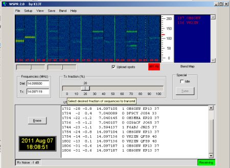 WSPR Interface