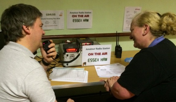 17th A Leigh-on-Sea Unit Leader Dawn making contact with Brian 2E0WHB