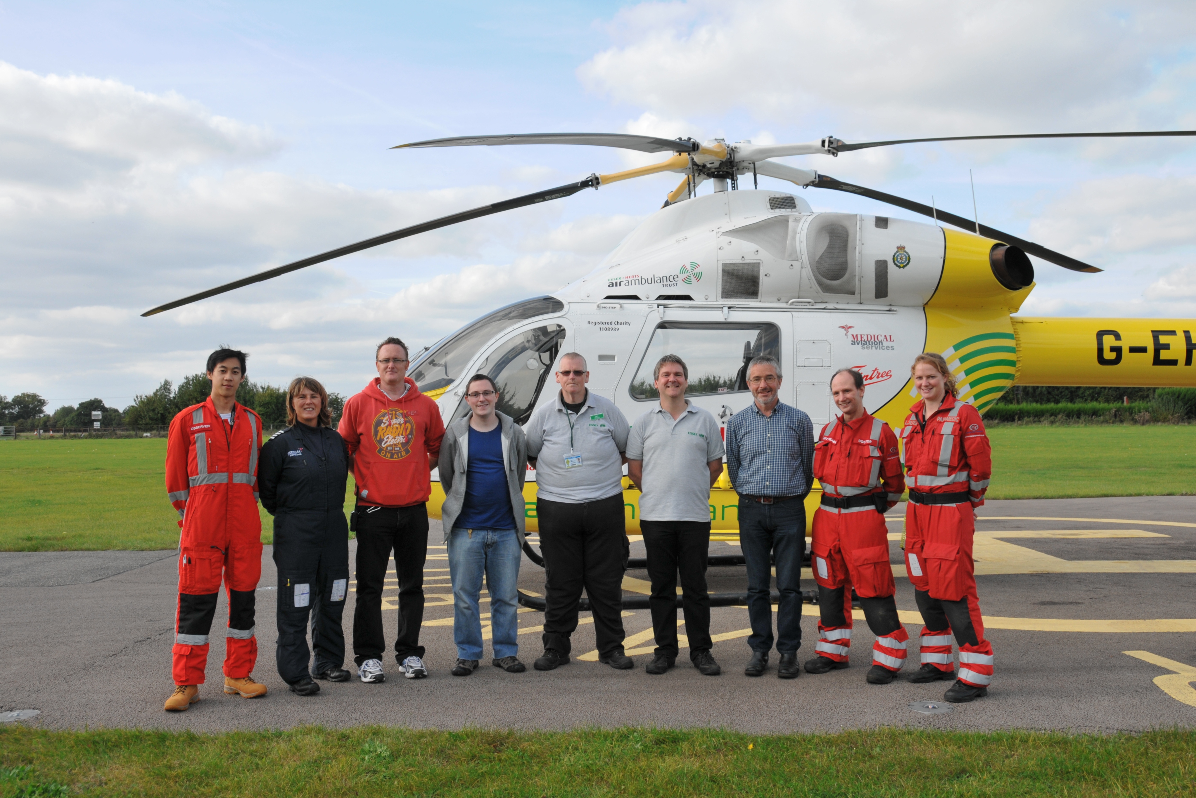 Essex Air Ambulance with Essex Hams (Straight)