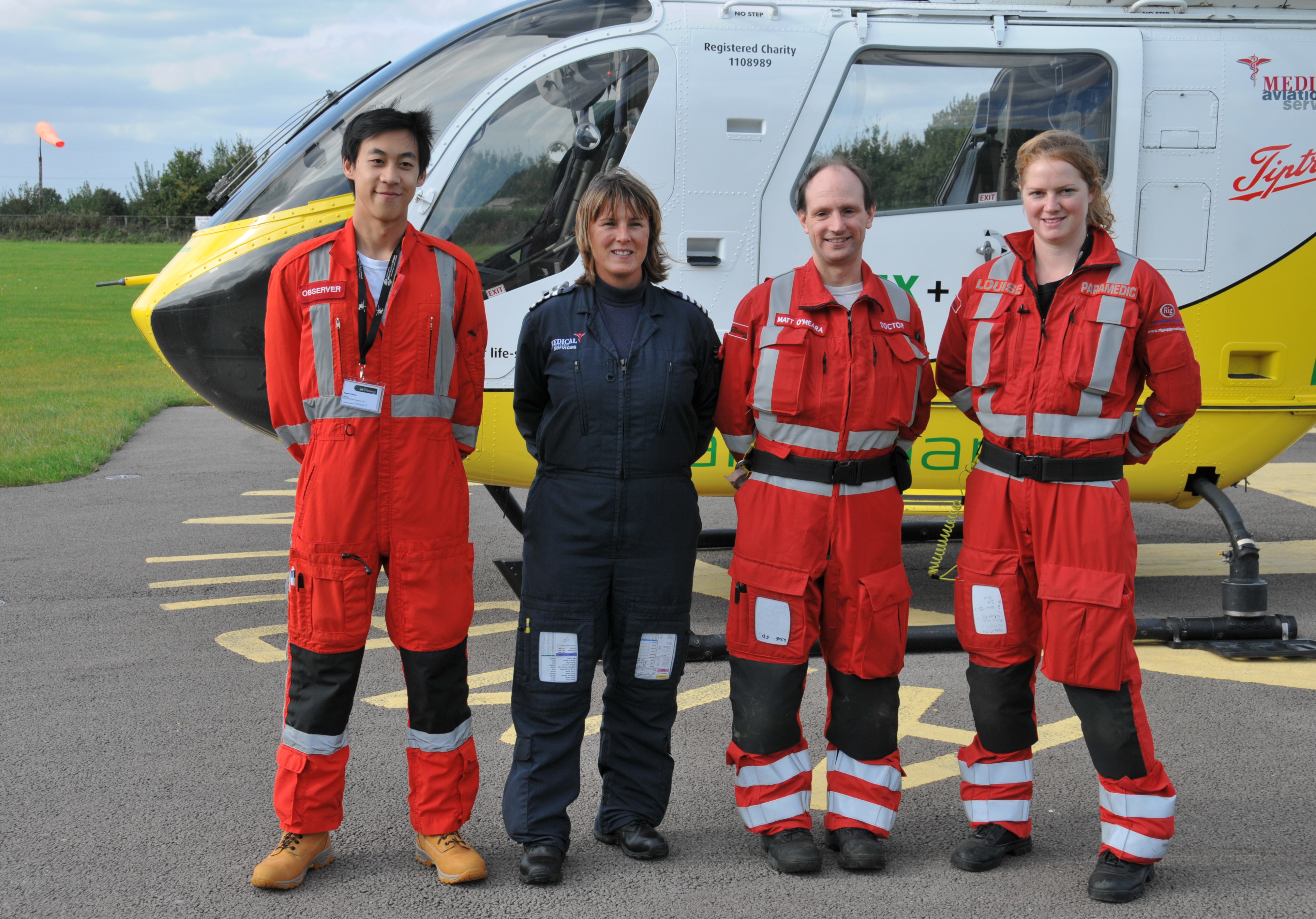 Essex Air Ambulance Crew & Helicopter